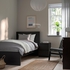 MALM Bed frame with mattress - black-brown/Vesteröy firm 90x200 cm