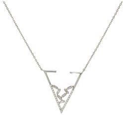 SIRAN by IRAM 18K Gold Diamond - Triangle Necklace