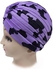 All-Over Printed Bonnet Cap Purple/Black