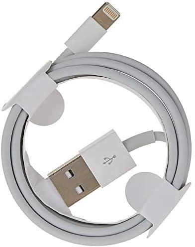 DPL- 1m Length USB Cable For Apple iPhone X/5/5S/5C/SE/6/6S/7/8/8-Plus/11/XR/XS/XSMax) Fast Charging Data Sync Line Charger - White