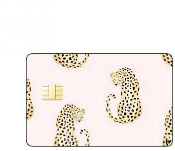 PRINTED BANK CARD STICKER Cute Hedgehogs Drawing