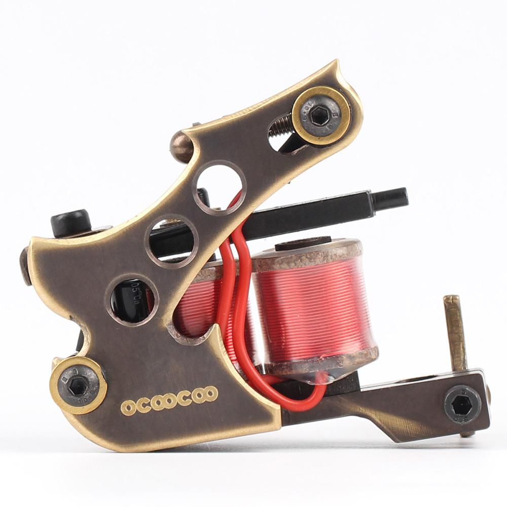 OCOOCOO Big Dipper T150A Pure Copper Professional Shader Tattoo Machine for Masters High Performance with Perfect Carving Coppery