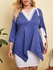 Heathered Crochet Lace Panel Plus Size Top - 4x