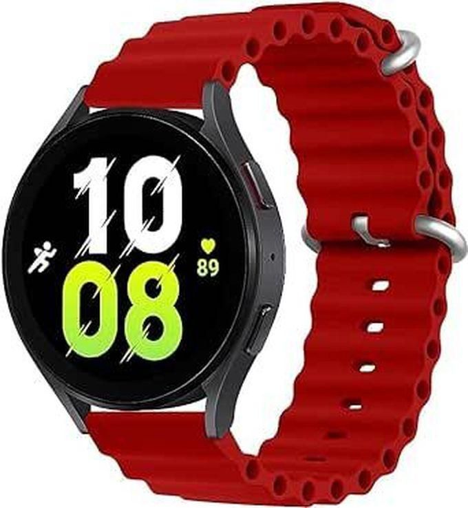 Compatible with Samsung Galaxy Watch 3 45mm/Galaxy Watch 46mm/Gear S3 Frontier/Classic/Huawei Watch GT3/Pro/GT2/GT/Pro 46mm Sport Silicone Strap for Women Men (Red)