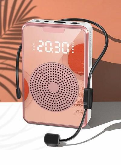 Portable Voice Amplifier with Microphone Headset, Ultralight Portable Mini Rechargeable Personal Speaker