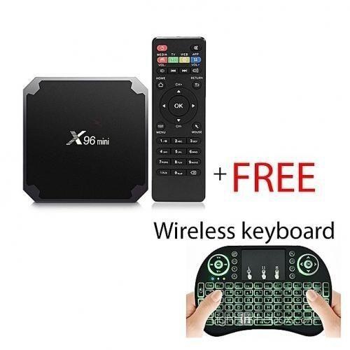 X96 Mini - Android 7.1 - 2GB RAM 16GB ROM Quad Core Android Box 4K with Free Wireless Keyboard