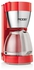 Modex CM120 American Coffee Machine, 1000 W - Red Silver