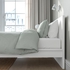 MALM Bed frame, high - white/Leirsund 140x200 cm