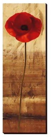 Decorative Wall Painting With Frame Red/Brown/Yellow 20x60centimeter