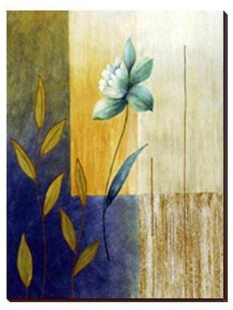 Decorative Wall Painting With Frame Yellow/Green/Blue 40x120centimeter