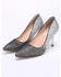 Sunshine High Heel Pointed Toe Pumps s Shoes Gradient Sequined Bride Shoes-Silver