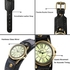 JewelryWe Vintage Wrist Watch Wide Leather Strap Band Cuff Quartz Watches for Men Women, for Mother’s Day