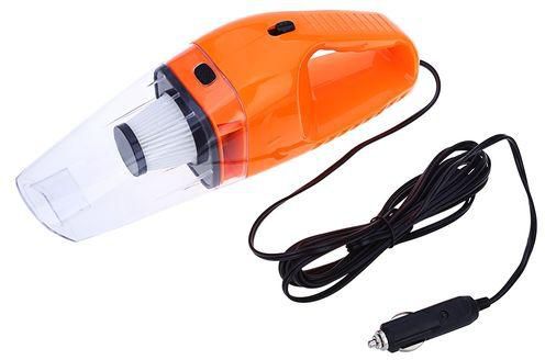 Elikang 120W 12V Car Vacuum Cleaner Handheld Wet Dry Dual-use Aspirateur Super Suction 5m Cable - Orange