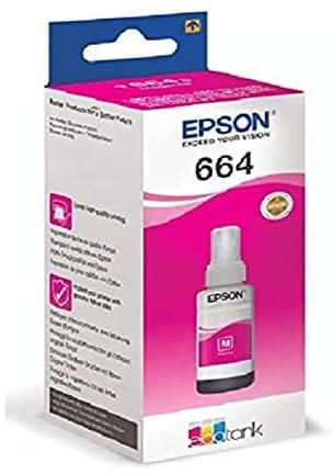 Epson T6643 EcoTank Magenta Color Ink Bottle 70ml Original Refill Ink