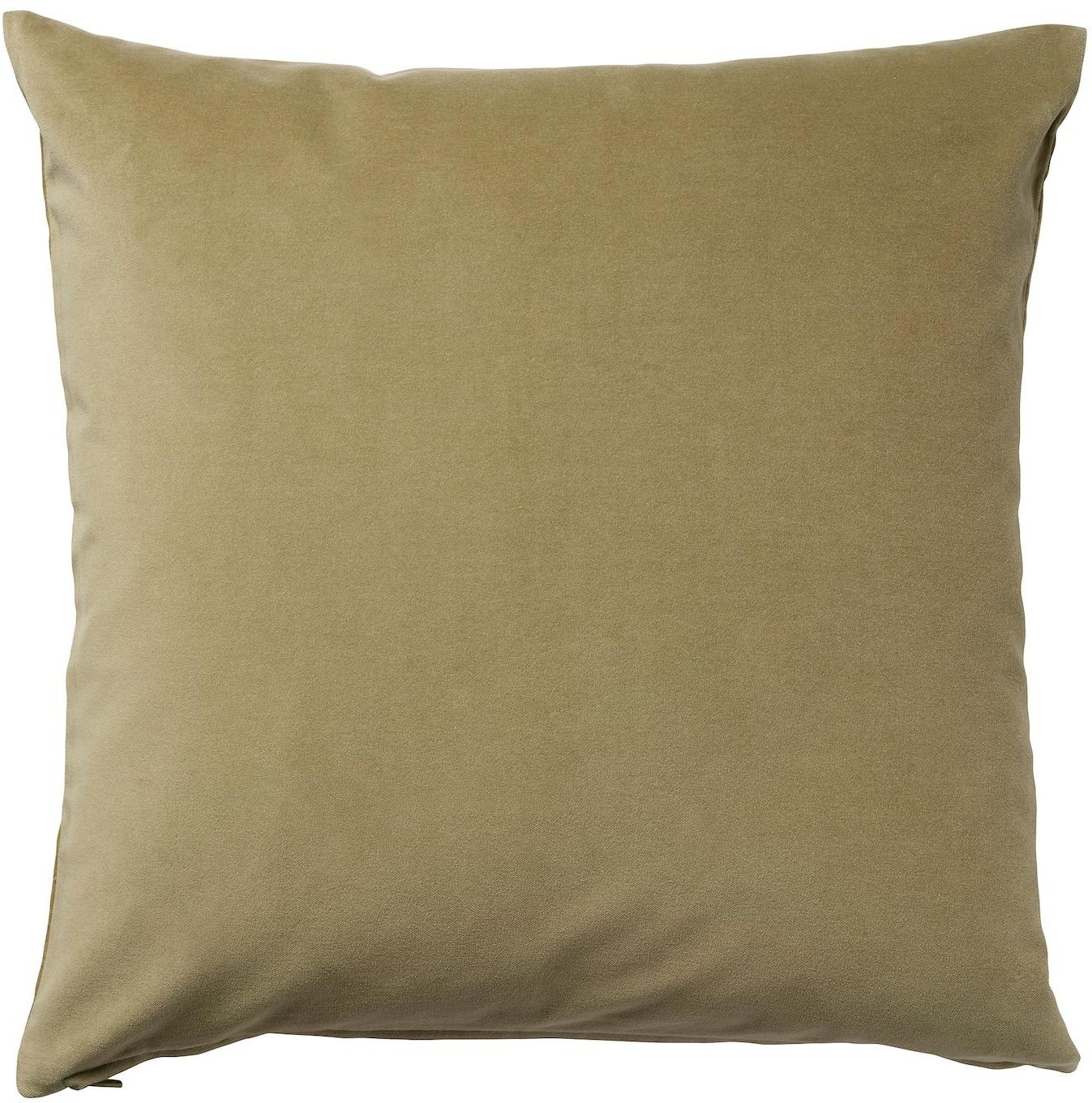SANELA Cushion cover - light olive-green 50x50 cm