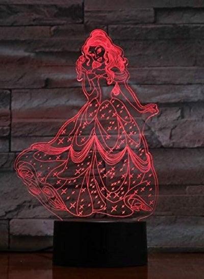 Beauty and The Beast 3d LED Multicolor Night Light Princess Bella Bedroom Decor Baby Girl Gift Nightlight Table Night Lamp Princess Belle