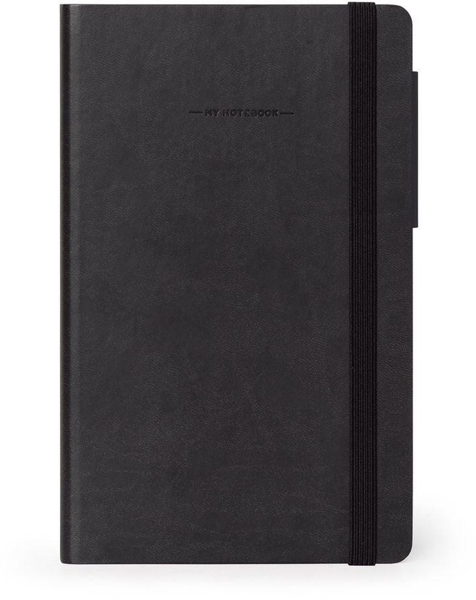 Legami My Notebook - Medium (A5) - Lined - Black