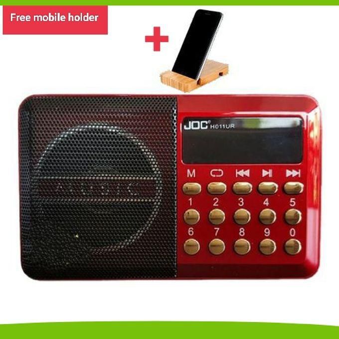 Joc Original Digital Selects Radio - Red + Free Mobile Holder