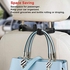 Car Headrest Hook with Phone Holder Normei 2 in 1 Auto Vehicle Back Seat Headrest Hanger Hooks for Purse Luggage Bags Cloth Grocery (2 Pack)