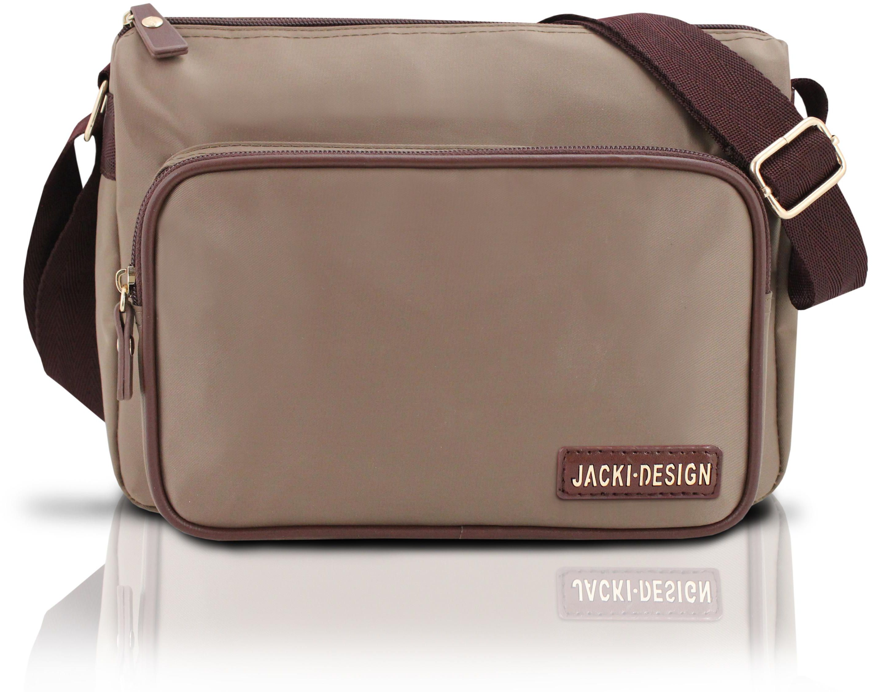 Jacki Design Essential Deluxe Messenger Bag Brown ABC16067BN