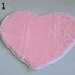 Bluelans Short Plush Carpet Kids Heart Shape Soft Shaggy Anti Slip Door Mat 70cm By 80cm (Hot Pink)