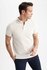 Defacto Man Smart Casual Modern Fit Short Sleeve Knitted Polo T-Shirt - Beige