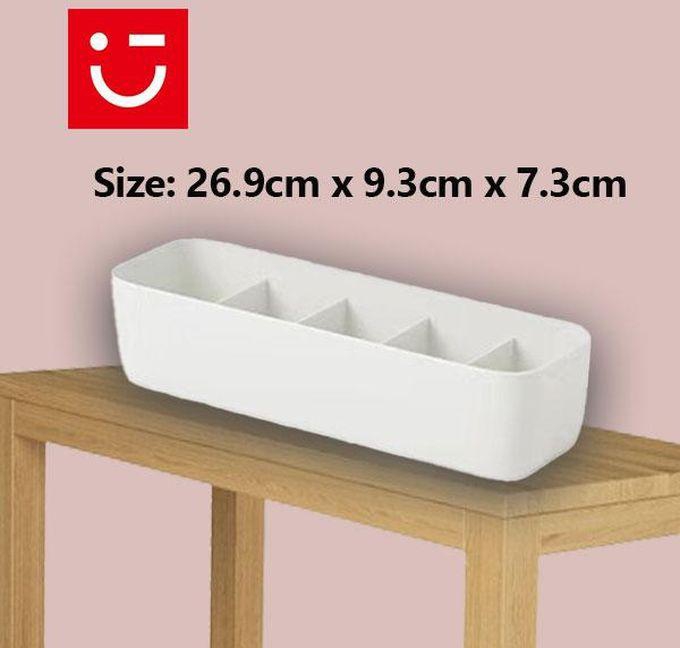 Miniso Clothes Storage Box with 5 Grids - white