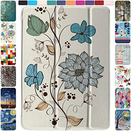DuraSafe Cases iPad PRO 12.9-4 Gen MY2H2LL/A MXAT2LL/A MXAV2LL/A MXAX2LL/A MY2J2LL/A MXAU2LL/A MXAW2LL/A MXAY2LL/A Ultra Slim Supportive Classic Case, Adjustable Stand Feature - Watercolor Flowers