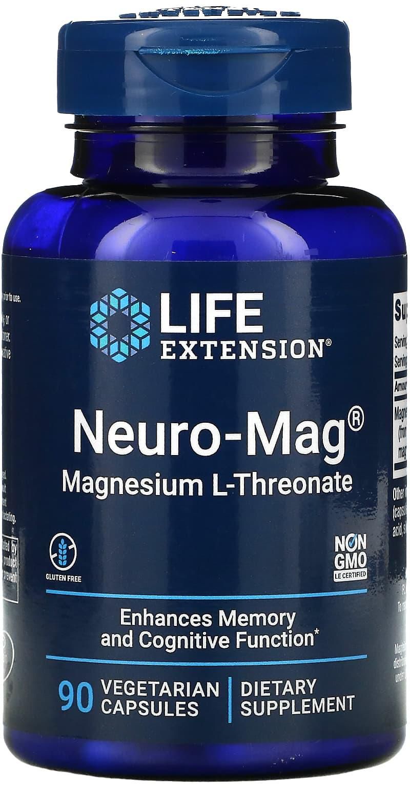 Life Extension‏, Neuro-Mag، ل-ثريونات المغنيسيوم، 90 كبسولة نباتية