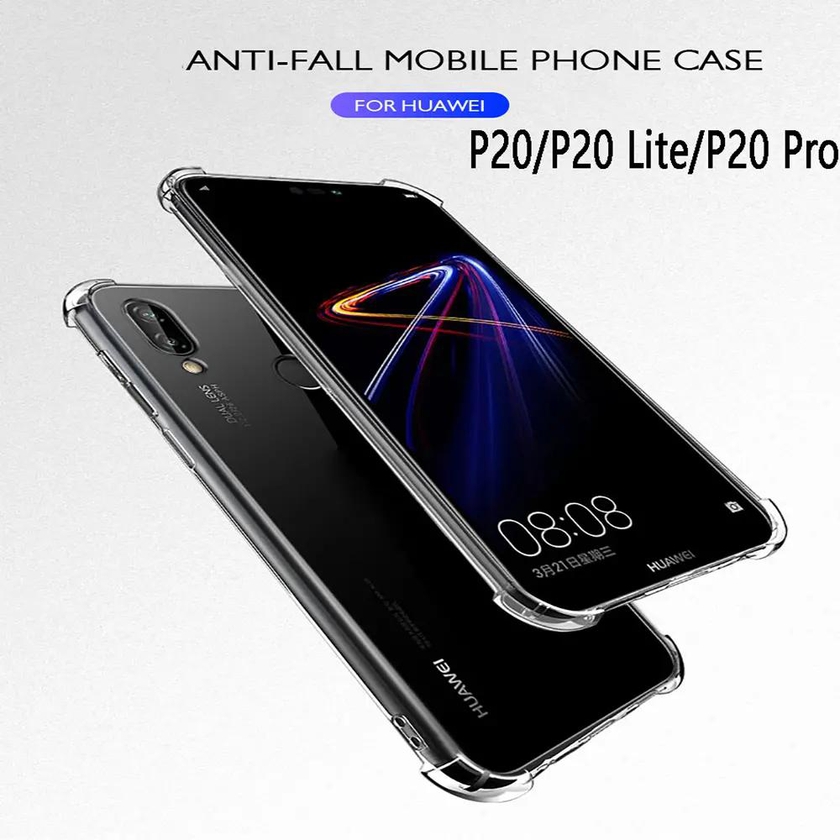 Huawei p20  pro P20 lite case silicone luxury shockproof Transparent Protective shell cover phone