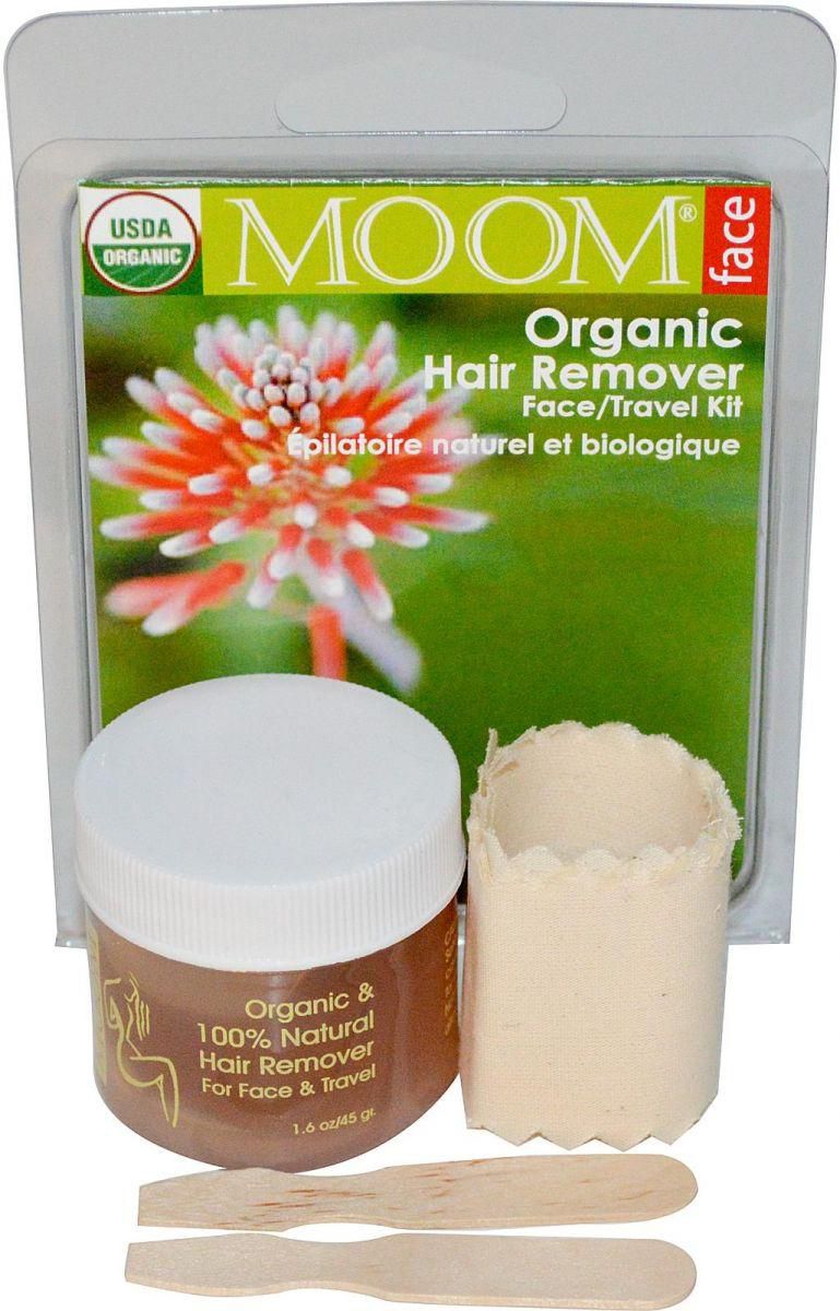مزيل الشعر العضوي مووم لإزالة شعر الوجه عبوة السفر Moom, Organic Hair Remover Face/Travel Kit, 1 Kit