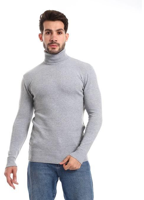 Caesar Mens Wool Pullover With High Neck