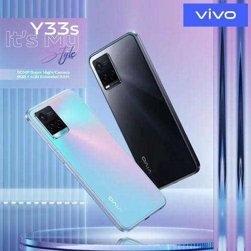 Vivo Y33s Dual Sim Smartphone 128GB 8GB RAM 4G LTE - Mirror Black