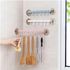 GTE 2pcs Adjustable Wall Hanging 6 Row Seamless Hanger Hook (3 Colors)