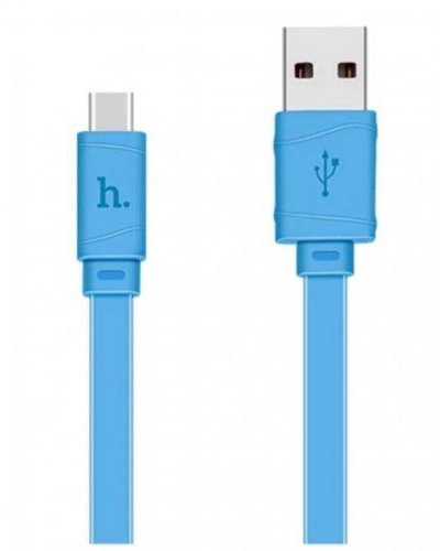 Hoco X5 BAMBOO Type C USB Charging & Data Sync Cable - 1M - Blue