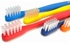 فرشاة أسنان - عدد 3 قطع - فرشاة أسنان صحية لنظافة وتبيض الأسنان - بلاستيك