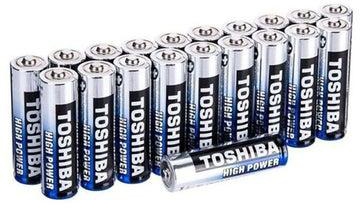 20-Piece High Power AA Alkaline Batteries Blue/Black/Silver