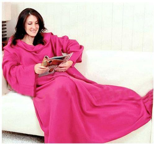Generic WARM Snuggie Fleece Blanket(With Sleeves)