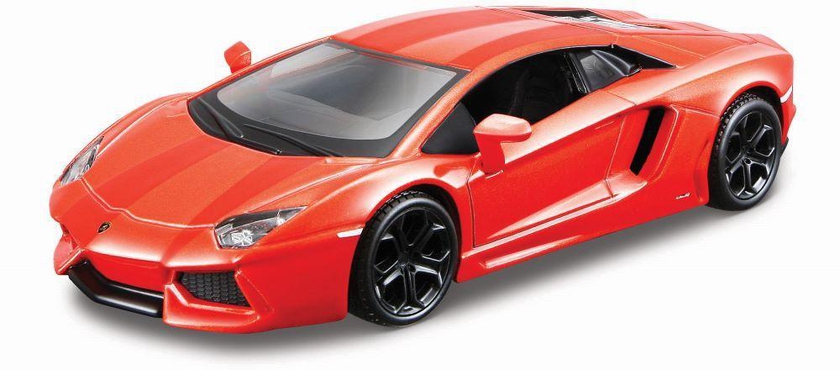 Bburago - 18-42021 1:32 Plus Lamborghini Aventador LP700-4 4893993420001D - Red- Babystore.ae