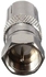 F Male To Coax RF Coaxial Female Plug TV Aerial Adaptor Converter Connector (Silver)