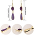 Aiwanto Earrings Purple Party Wear Earrings Traditional Weastern Earring