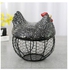 Ceramic Egg Design Storage Basket Black/White/Red