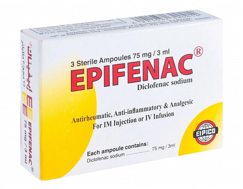 Epifenac | Anti-inflammatory 75mg/3ml | 3 Amp