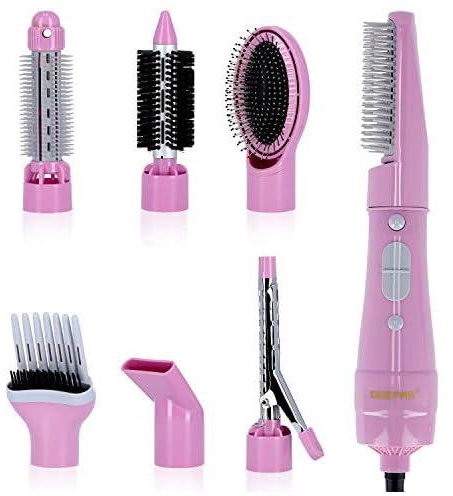 Geepas Beauty 8 In 1 Hair Styler, Straighter, Style And Create Volume - All In One, Assorted Color