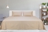 Hotel Linen Klub King Bed Sheet 3pcs Set , 100% Cotton 250Tc Sateen 1cm Stripe, Size: 260x280cm + 2pc Pillowcase 50x75cm , Ivory