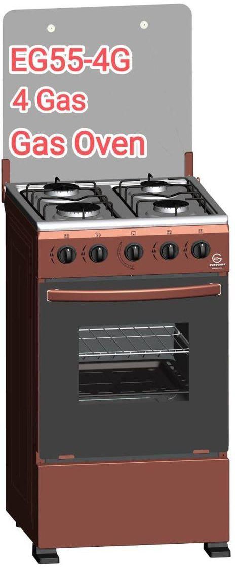 Eurochef Free Standing 4 Gas Burner Cooker With Gas Oven
