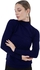 Carina Basic High Neck Pullover For Women - Navy