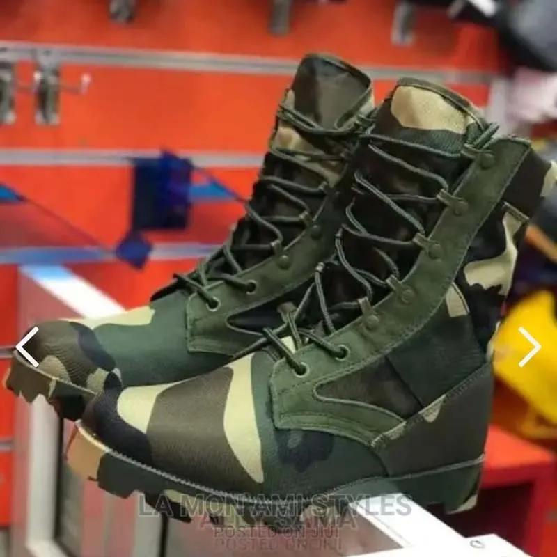 Men Military Tactical Boots High-top Combat Boots Police Patrol Army Training Shoes Lightweight Hiking Large Size Safety Ankle Boots,Khaki Ankle and Bootie