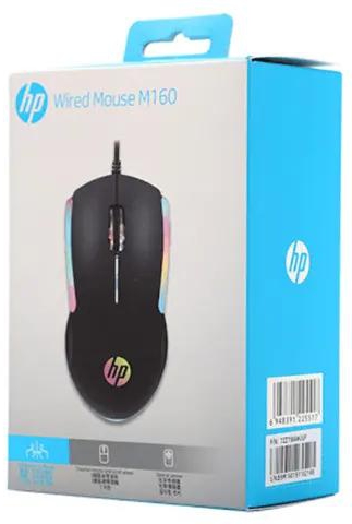 HP M160 - Gaming Mouse With Moving LED Effects | 1000 DPI | Optical USB | 3 Buttons