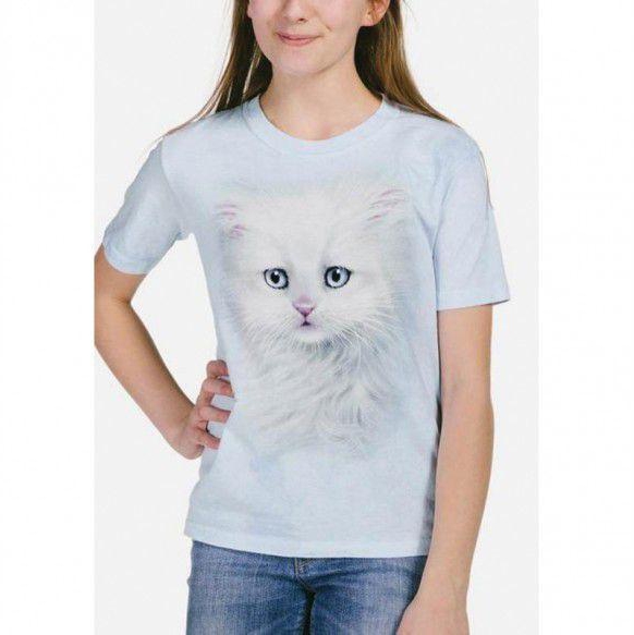 White Cat T-Shirt for Kids